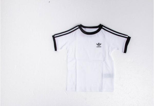 adidas 3 Stripes Tee White/ Black
