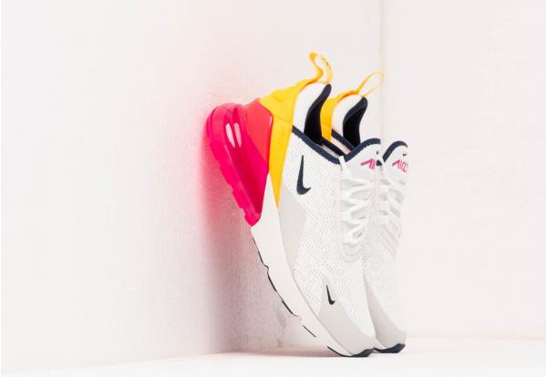 Nike W Air Max 270 Summit White/ Midnight Navy-Laser Fuchsia