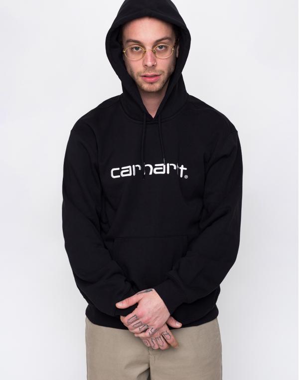 Carhartt WIP Hooded Sweat Black / White L