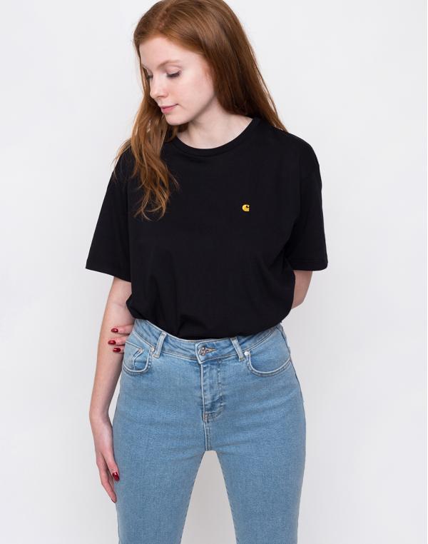 Carhartt WIP Chase T-Shirt Black / Gold S