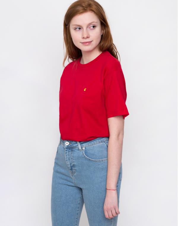 Carhartt WIP Chase T-Shirt Cardinal/Gold L