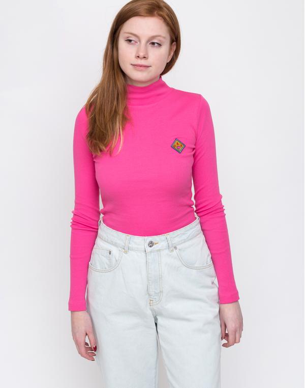 Lazy Oaf Pink Oaf Roll Neck Top Pink L