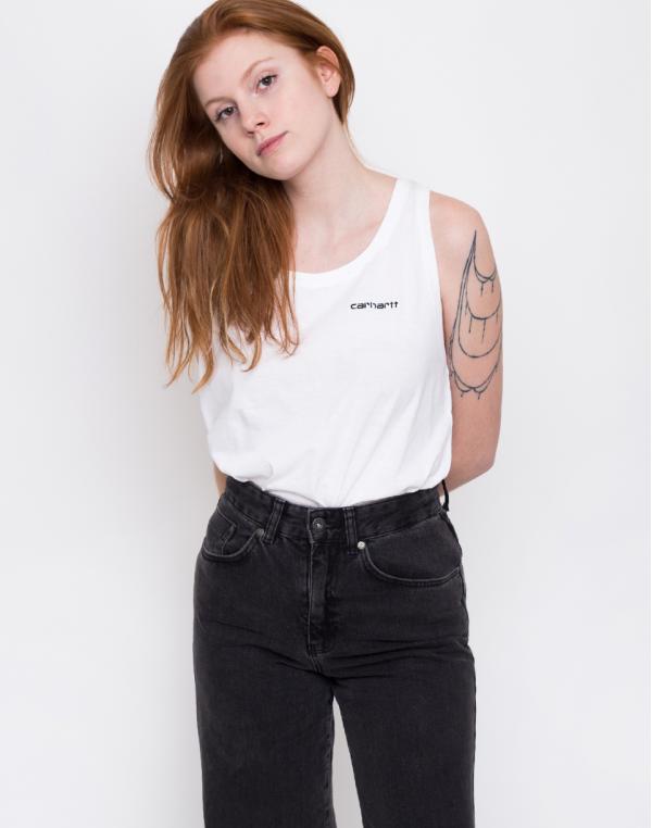 Carhartt WIP Script Embroidery A-Shirt White / Black L