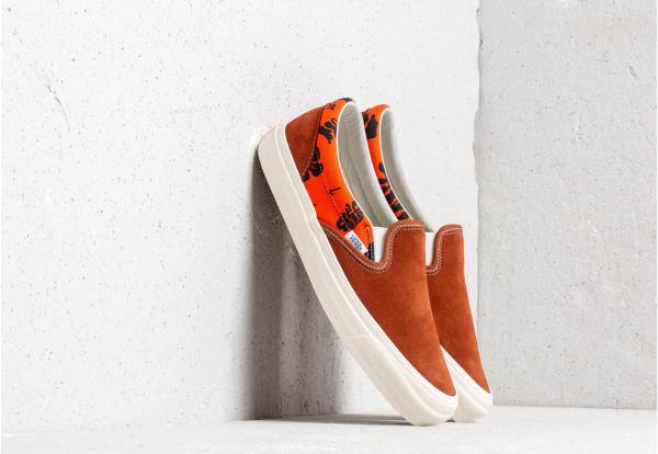 Vans x Modernica OG Classic Slip-On LX Leather Brown