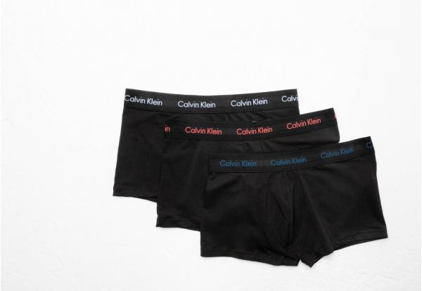 Calvin Klein Low Rise Trunks 3 Pack Black