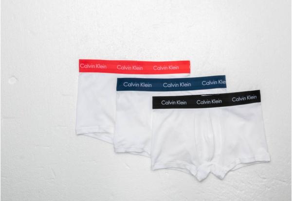 Calvin Klein Low Rise Trunks 3 Pack White