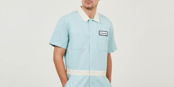 Converse x GOLF le FLEUR Boiler Suit Light Blue/ White