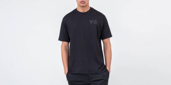 Y-3 Logo Tee Black