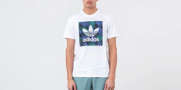 adidas Towning BB Tee White/ Black/ Active Blue