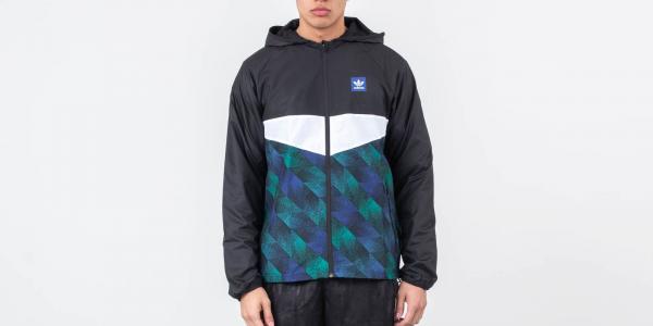 adidas Towning Jacket Black/ White/ Active Blue