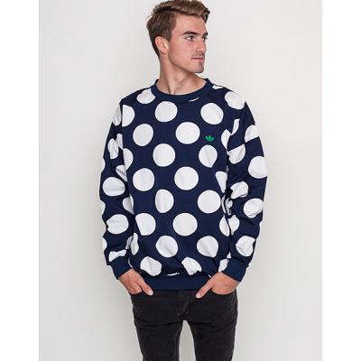 Mikina Adidas Originals Stan crew conavy/white