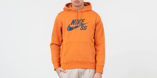 Nike SB Icon Essential Pullover Hoodie Cinder/ Orange Obsidian