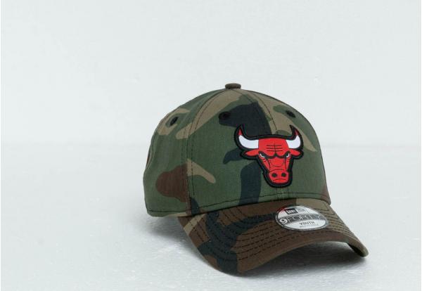 New Era Kids 9Forty NBA Character Chicago Bulls Cap Washed Camo