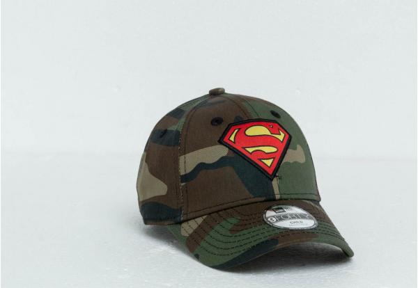 New Era Kids 9Forty Superman Character Cap Washed Camo