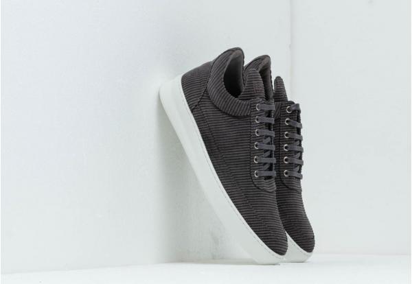 Filling Pieces Low Top Plain Corduroy Grey