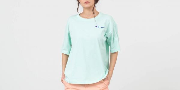 Champion Oversize Crop Top Green