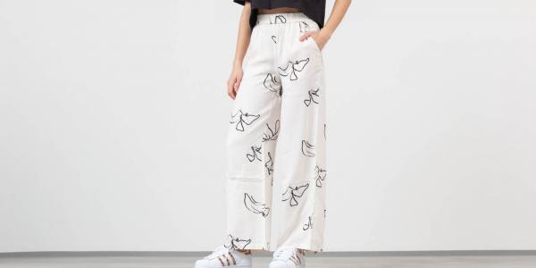 Selected Slfirena Wide Pants Snow White