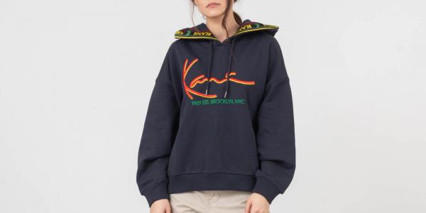 Karl Kani Signature Hoodie Navy/ Red