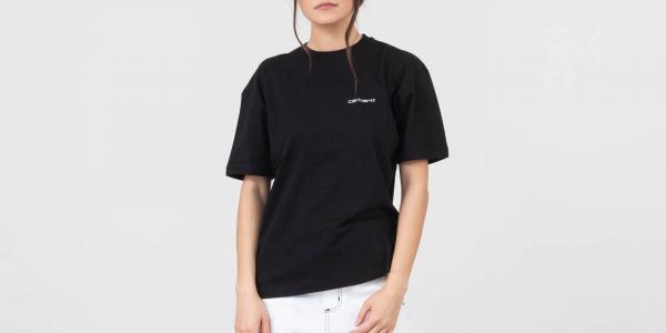 Carhartt WIP Script Embroidery Tee Black/ White