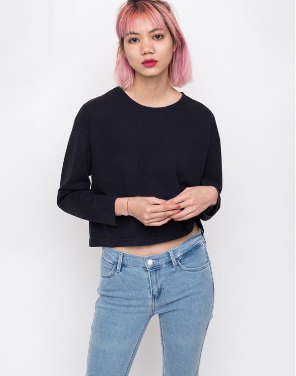 Obey Cropped L/S Tee Off Black L