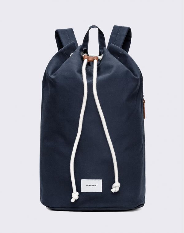 Sandqvist Evert Blue with Cognac Brown Leather