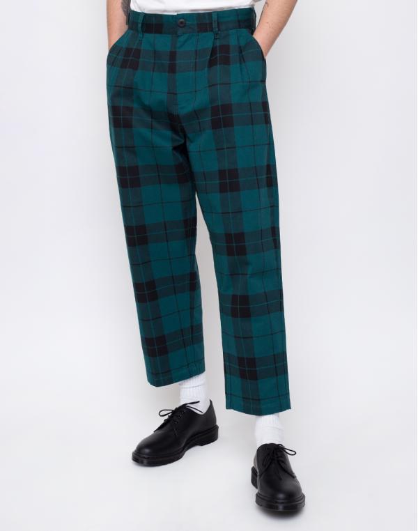 Obey Fubar Pleated Plaid Pant Pine Multi 31