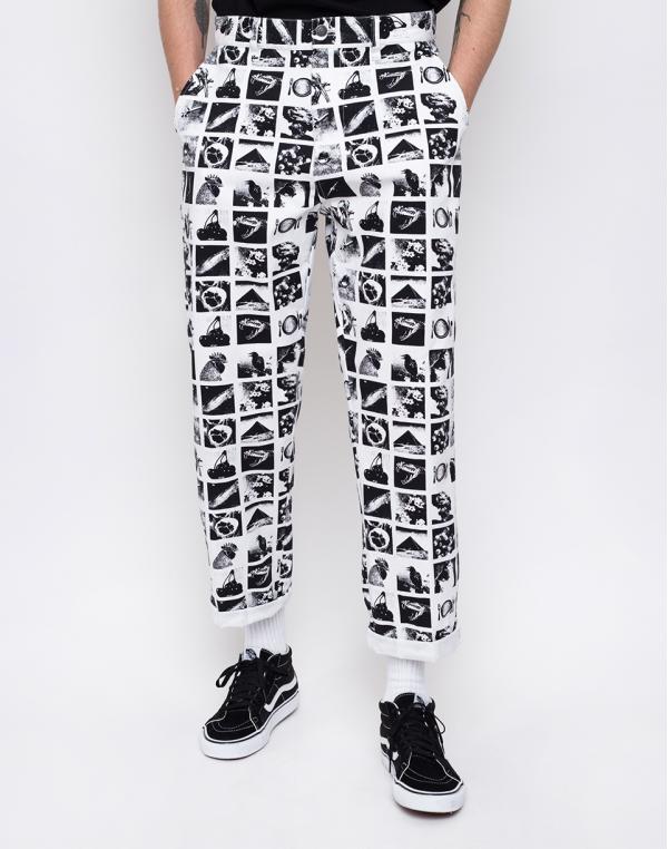 Obey Hardwork Chaos Pant Zine White 34
