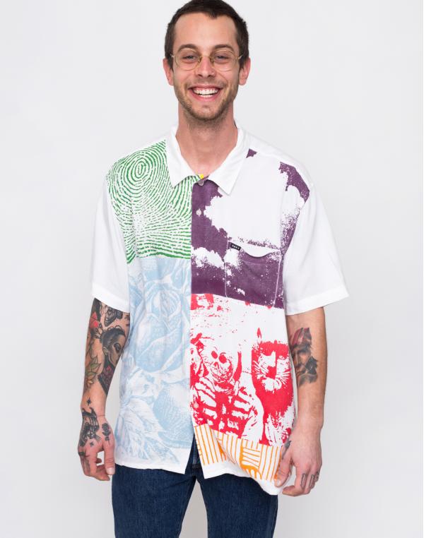Obey Hitter Woven White Multi L