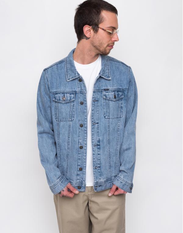Obey New Reality Denim Jacket Light Indigo L