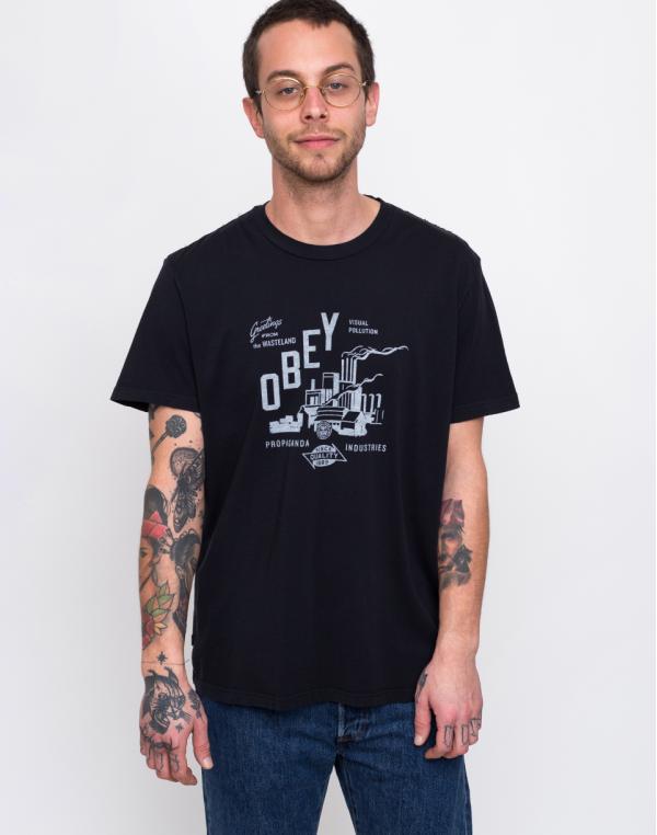 Obey Wasteland Off Black L