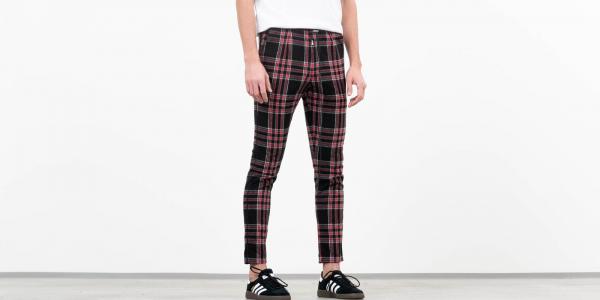 REPRESENT Smoking Pants Black Tartan