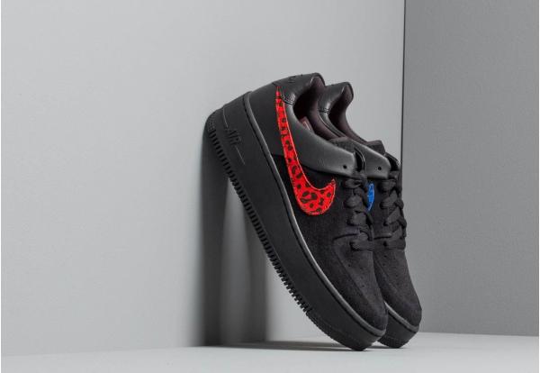 Nike W Air Force 1 Sage Lo Prm Black/ Habanero Red-Racer Blue