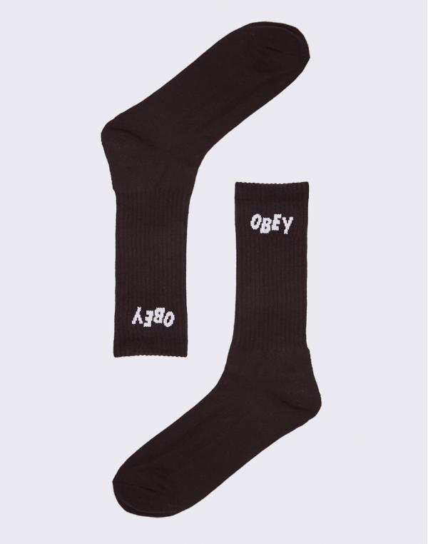 Obey Jumbled Socks Black