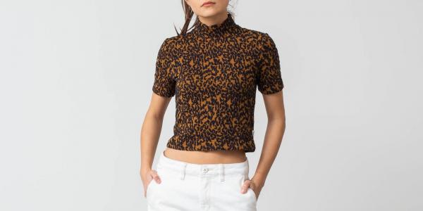 Vans Dusk Top Tee Leopard