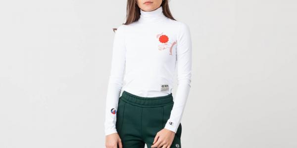 Champion x WOOD WOOD Elissa Longsleeve Roll Neck White