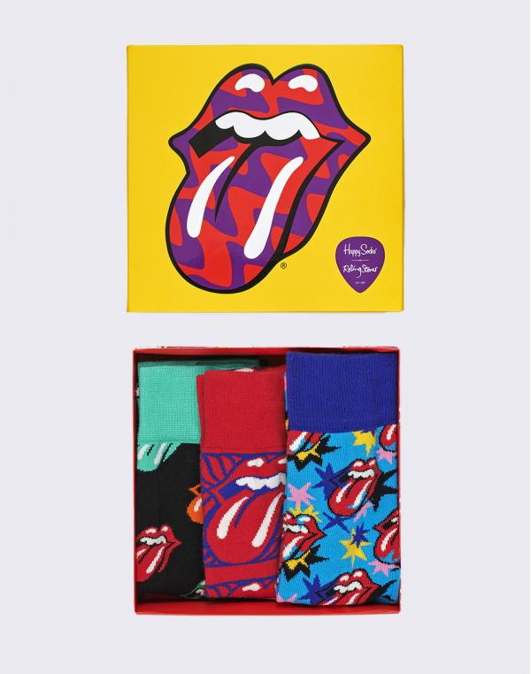 Happy Socks Rolling Stones Box Set XRLS08-0100 36-40