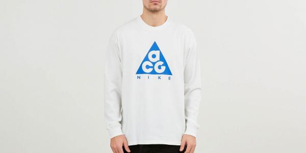 Nike ACG Long Sleeve Logo Tee NRG Summit White/ Racer Blue
