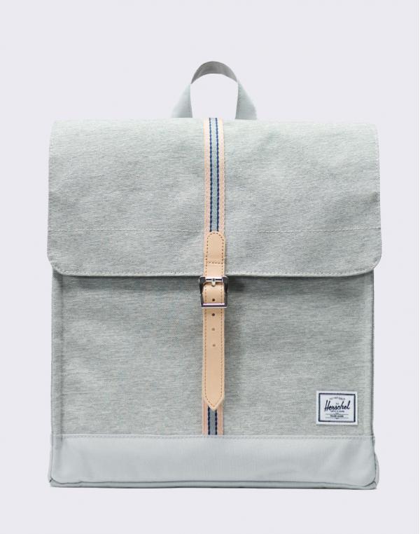 Herschel Supply City Mid-Volume Light Grey Crosshatch/ High Rise