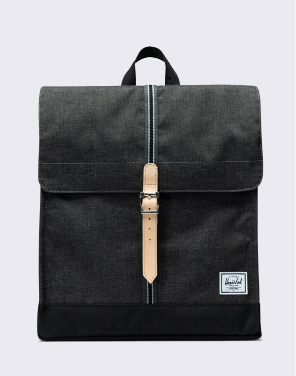 Herschel Supply City Mid-Volume Offset Black Crosshatch/ Black