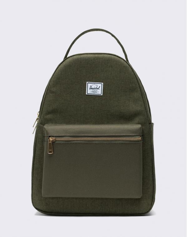 Herschel Supply Nova Mid-Volume Olive Night Crosshatch/ Olive Night