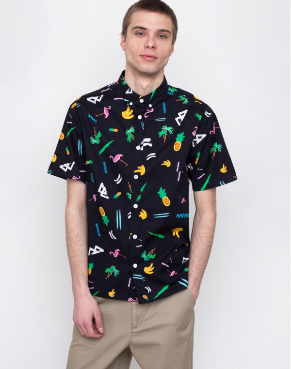 RVLT 3703 Short sleeve shirt Black M