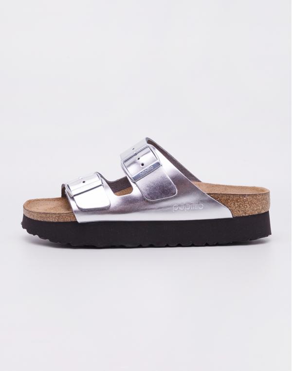 Birkenstock Arizona Papillio NL Metallic Silver 40