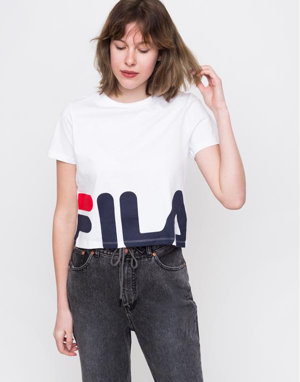 Fila Early Cropped Tee Bright White L