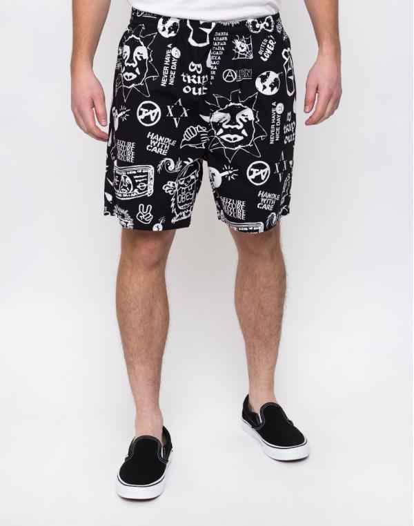 Obey Easy Flash Short Flash Black L