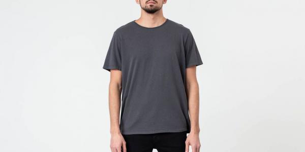 Our Legacy Smog Bandage Cotton Delicate U-Neck Tee Grey