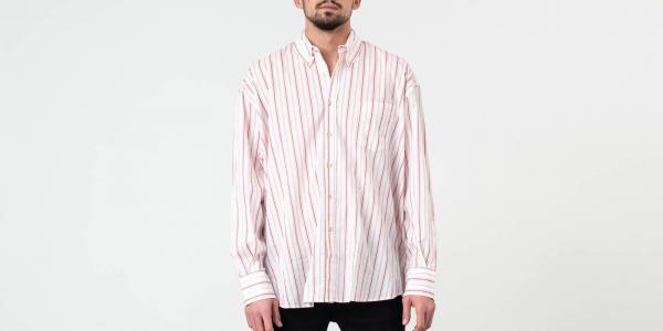 Our Legacy Borrowed BD Shirt Printed Red Stripe
