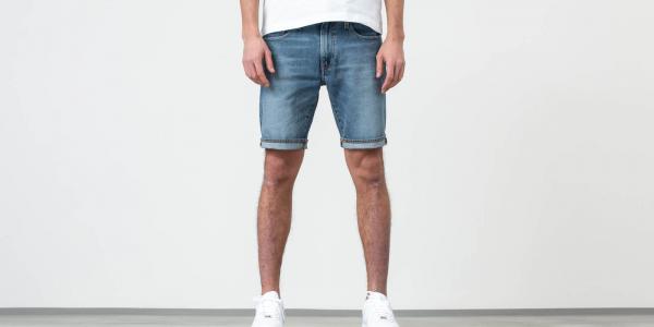 Levi's® Harbour 502 Taper Hemmed Shorts Blue Denim