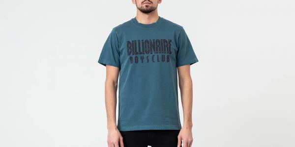Billionaire Boys Club Overdyed Straight Logo Tee Petrol
