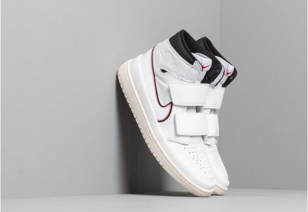 Air Jordan 1 Re Hi Double Strap White/ White-Black-Sail