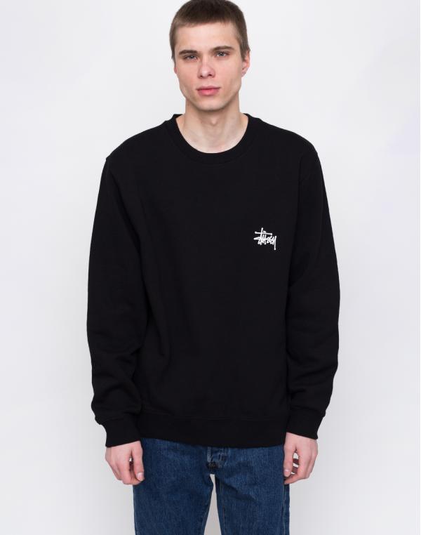 Stüssy Basic Crew Black S
